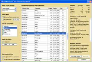 Vokabelimport aus dem Internet